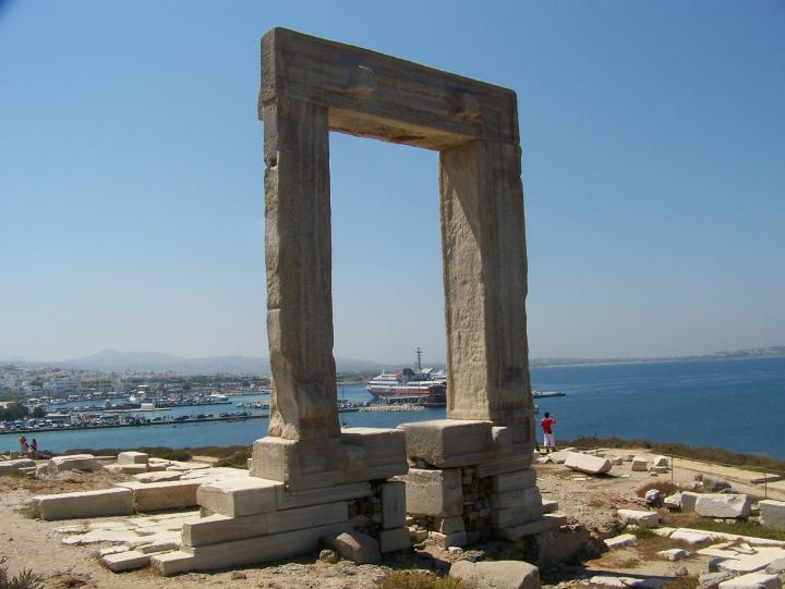 Temple of Apollo on Naxos Island in Greece (July 2007)