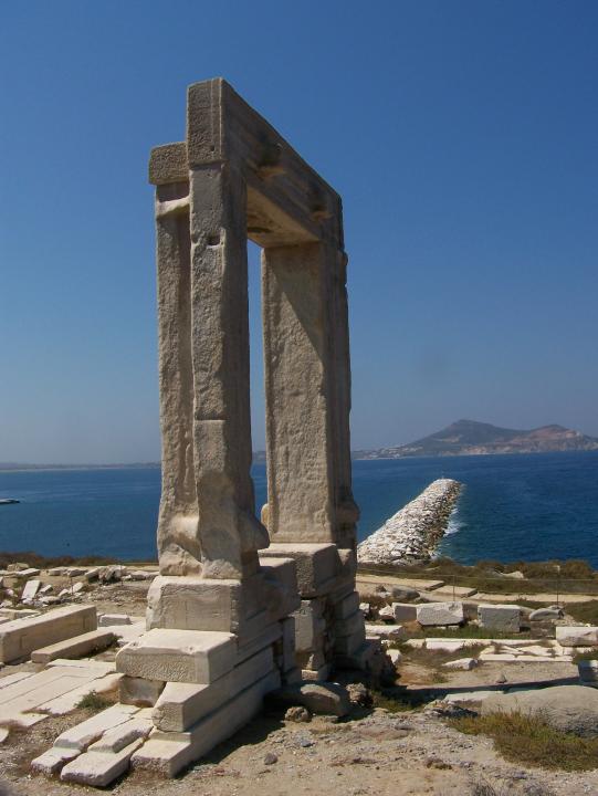 Temple of Apollo on Naxos Island in Greece (July 2007)