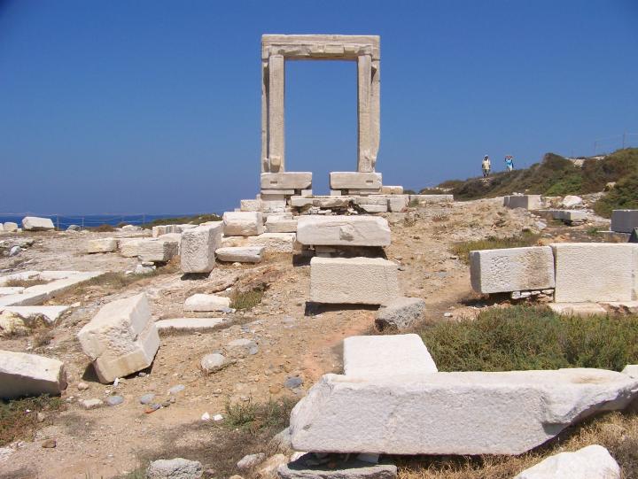 Temple of Apollo on Naxos Island in Greece (July 2007)