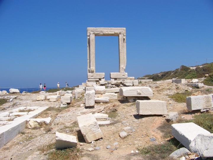 Temple of Apollo on Naxos Island in Greece (July 2007)