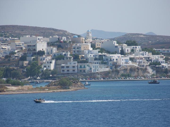 Adamantas Adamas harbor town of Milos island, Greece (July 2007)
