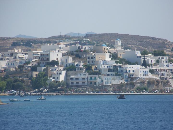 Adamantas Adamas harbor town of Milos island, Greece (July 2007)