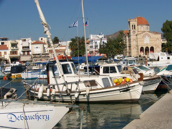 Took a boat from Aegina to Hydra, Greece (July 2007)