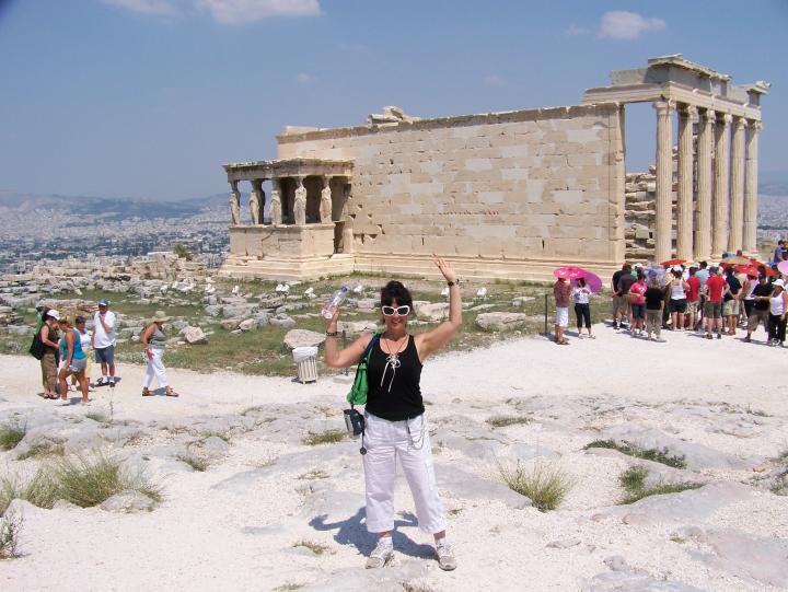 The Erechtheion and the Caryatids @ The Acropolis in Athens, Greece (Thu 21 June 2007)