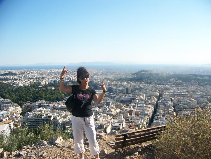 Welcome to Areopagus Hill in Athens, Greece with a View of Lycabettus Hill | Mount Lycabettus (July 2007)